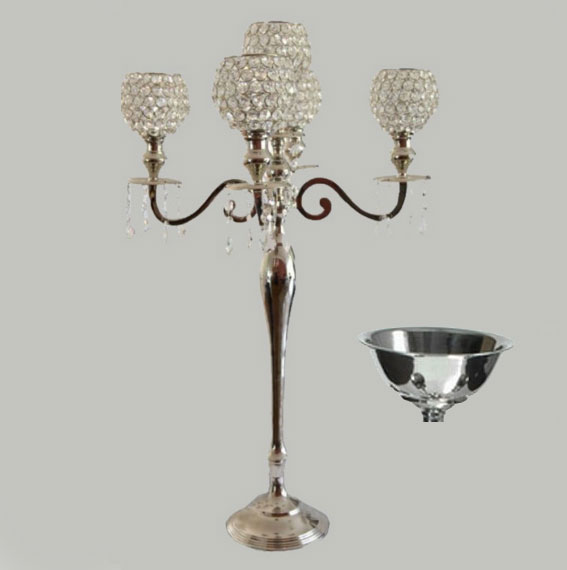 silver candelabra cheap rental